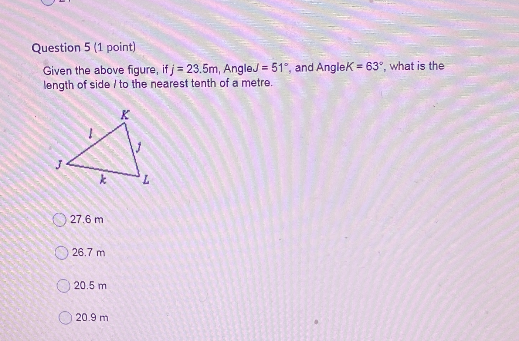 Which of these is the right answer? Question 5 (1