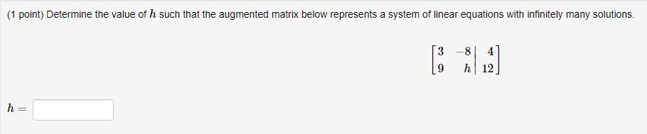1) (1 point) FOR EACH PROBLEM ON THIS ASSIGNMENT,