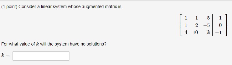 1) (1 point) FOR EACH PROBLEM ON THIS ASSIGNMENT,