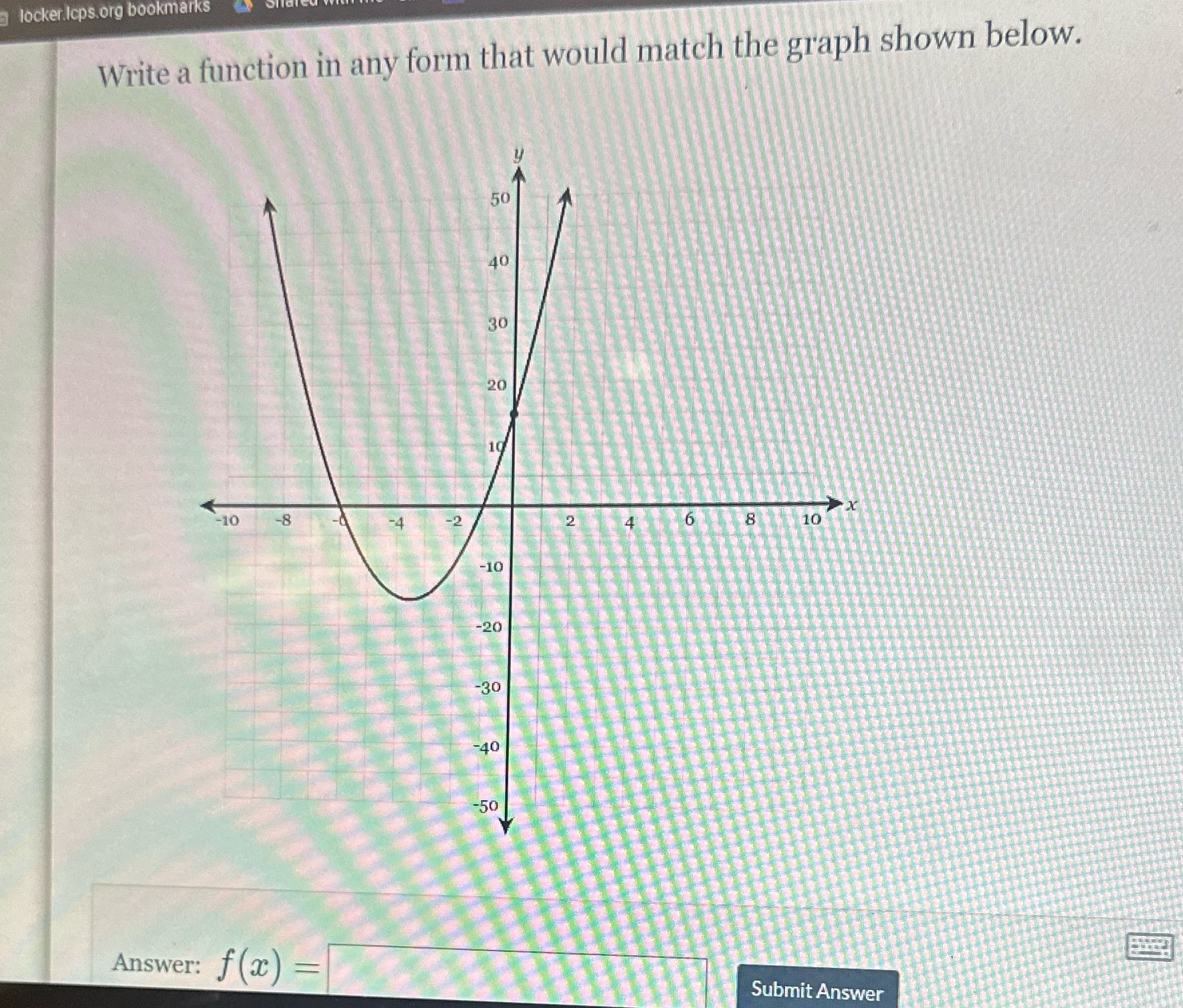 can you write a function in any form that would
