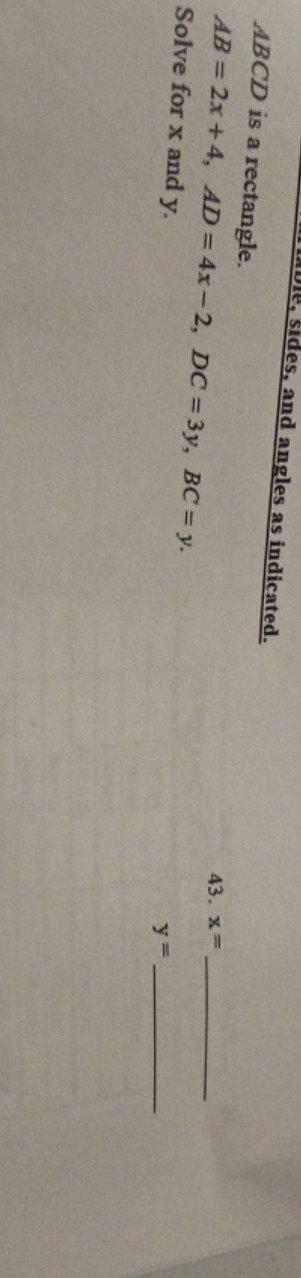 pls help asap with answers x and y des, and