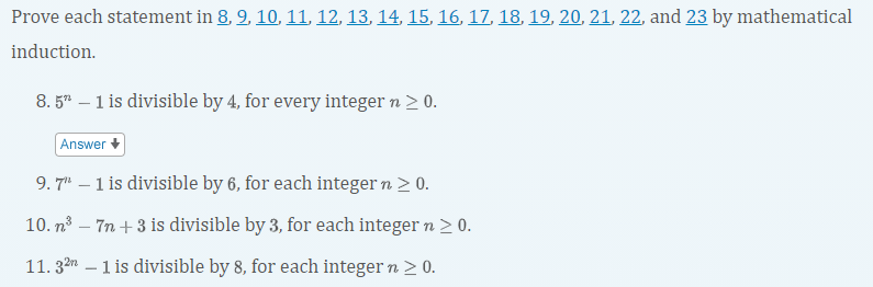 Prove each statement in E. 3, m, Q, Q, E. E, Q,
