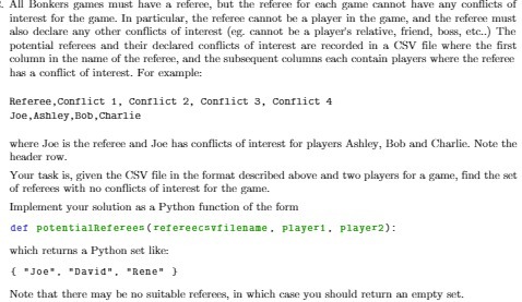All Bonkers games must have a referee, but the