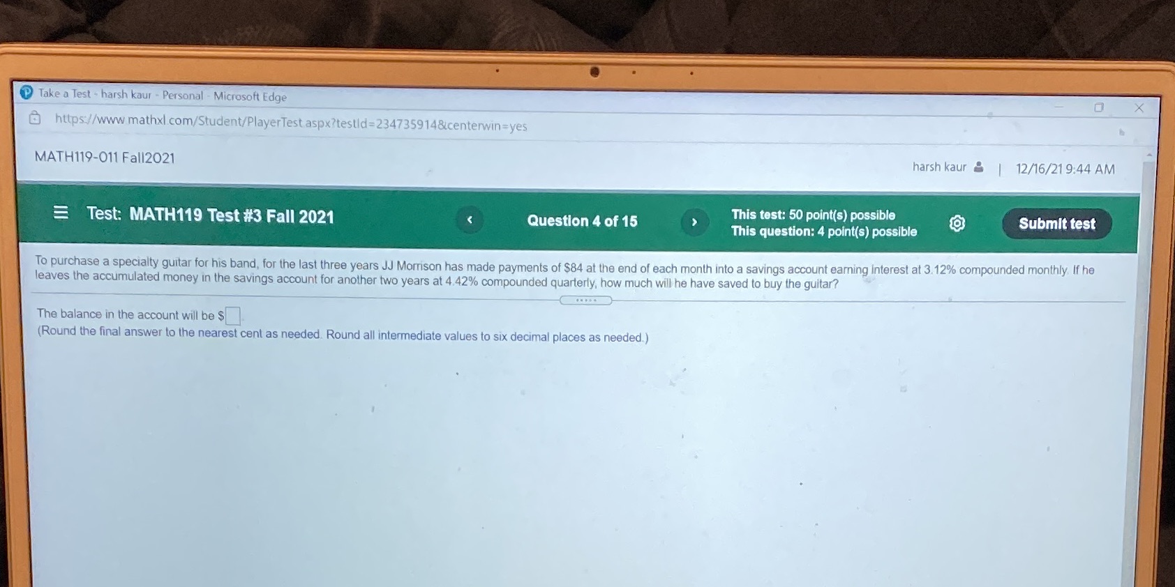 P Take a Test - harsh kaur - Personal - Microsoft