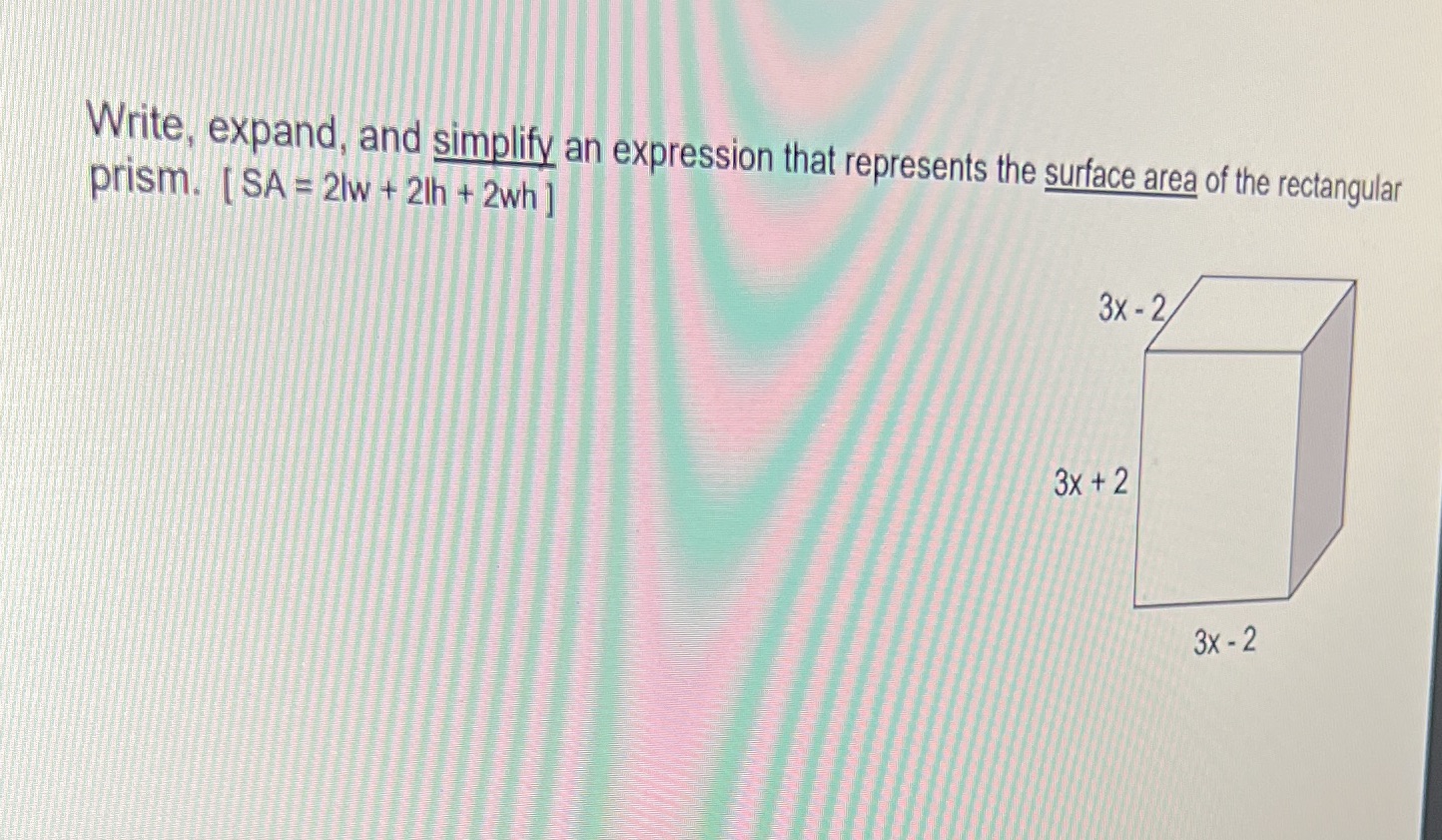 Need help solving this Write, expand, and