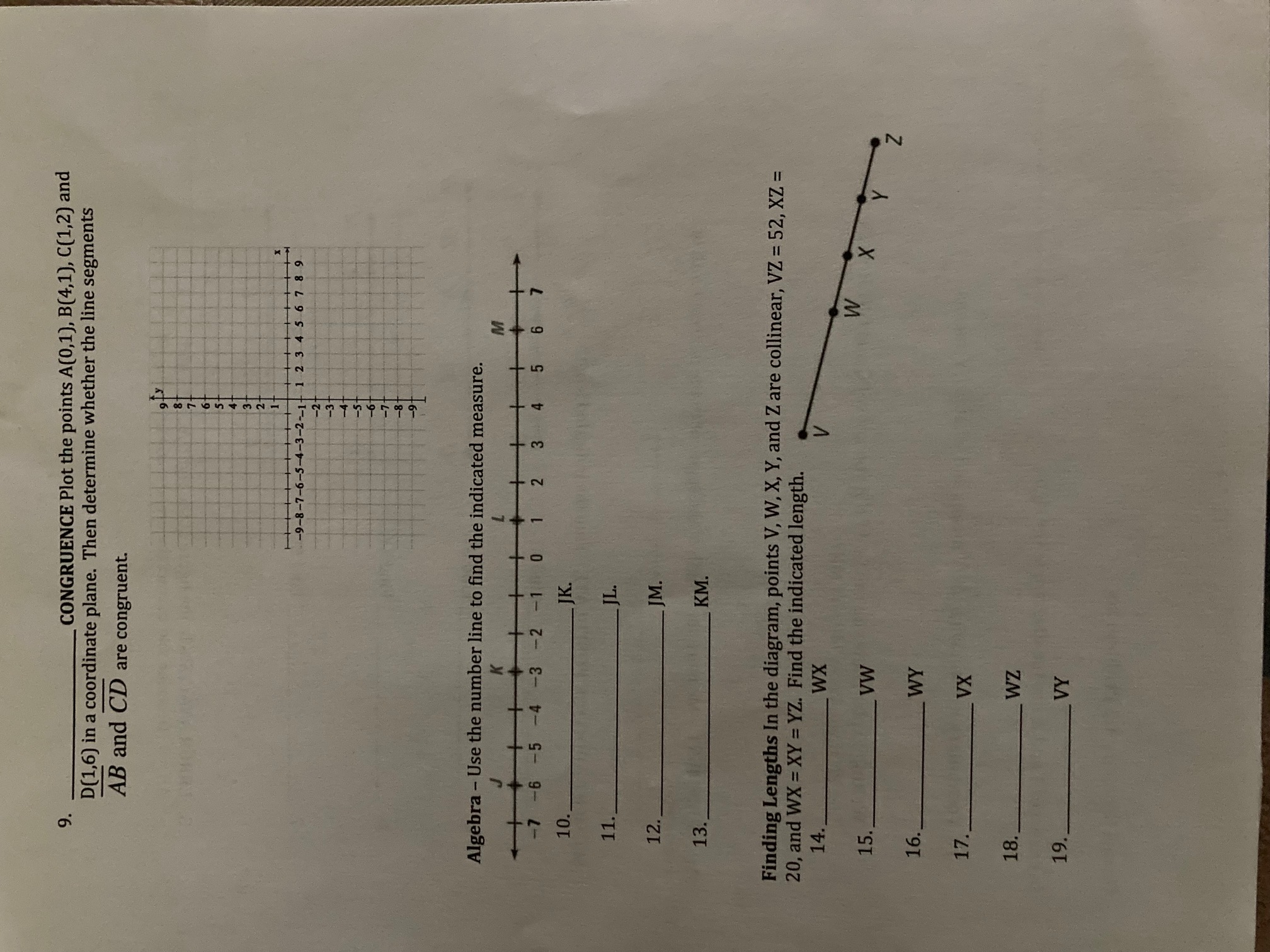In exercises 1 and 2, use the diagram at the