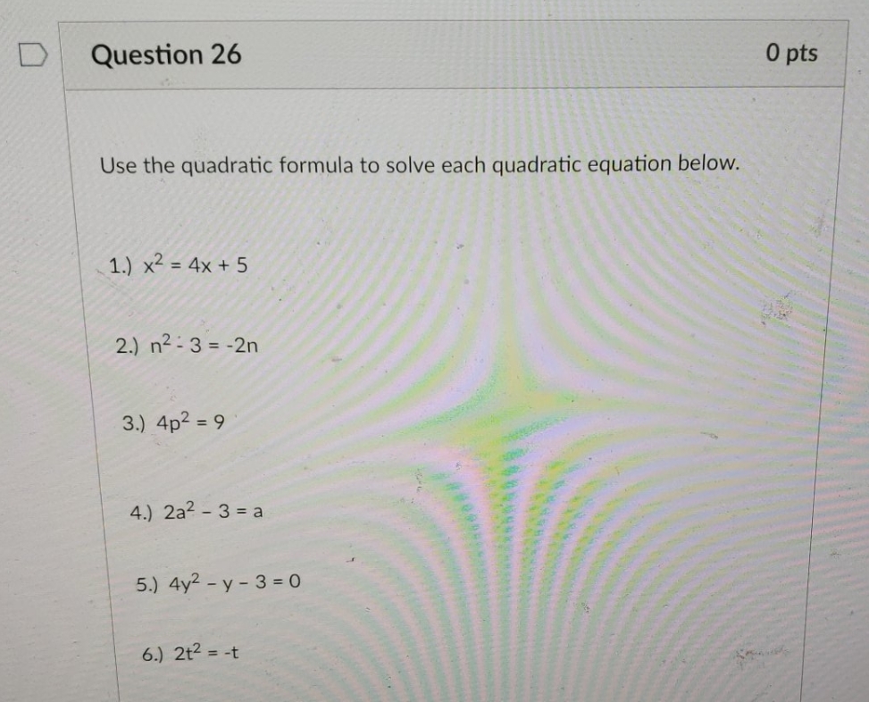 I want to know the answer please D Question 26 0