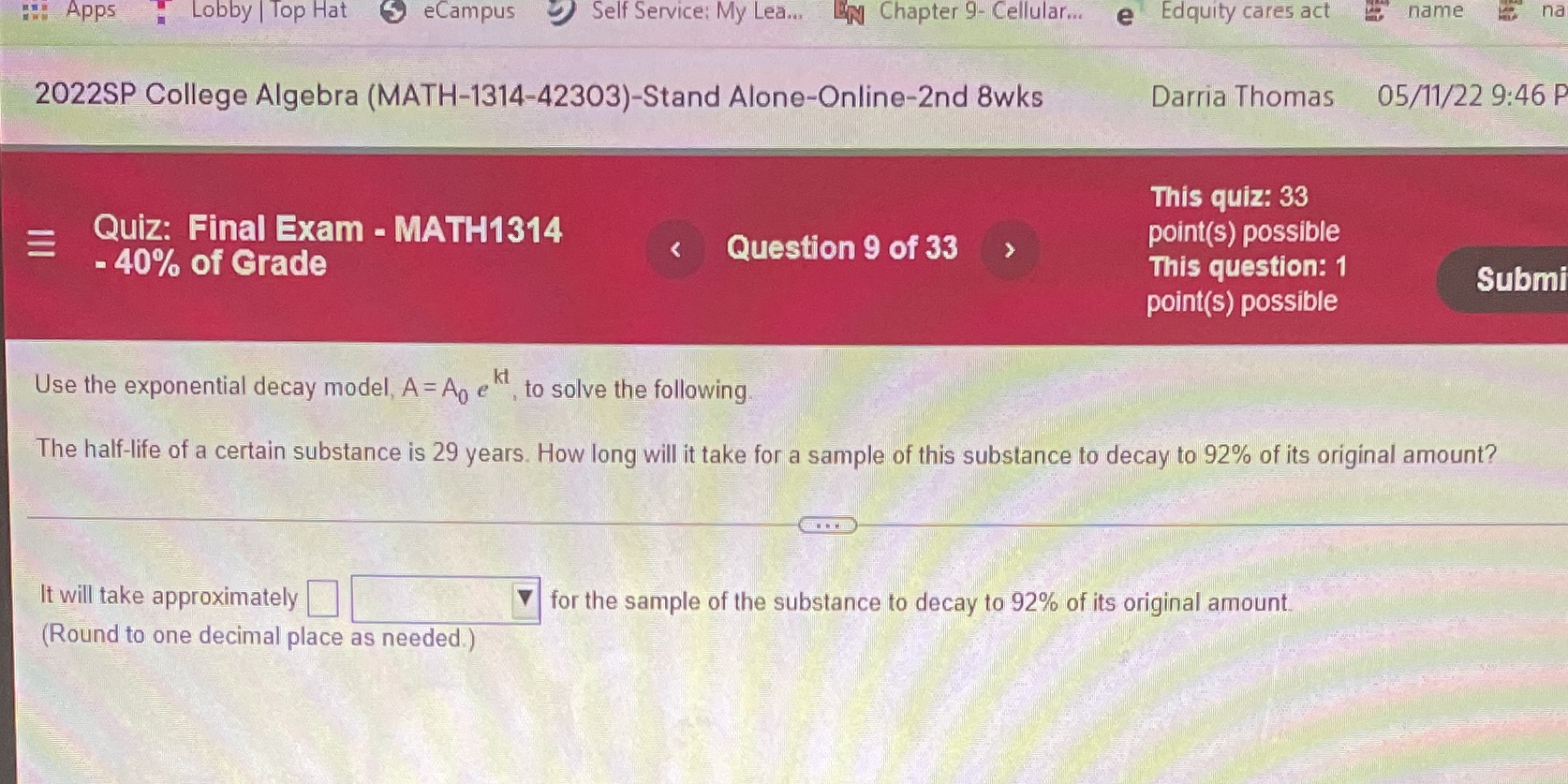 Apps Lobby | Top Hat eCampus Self Service: My