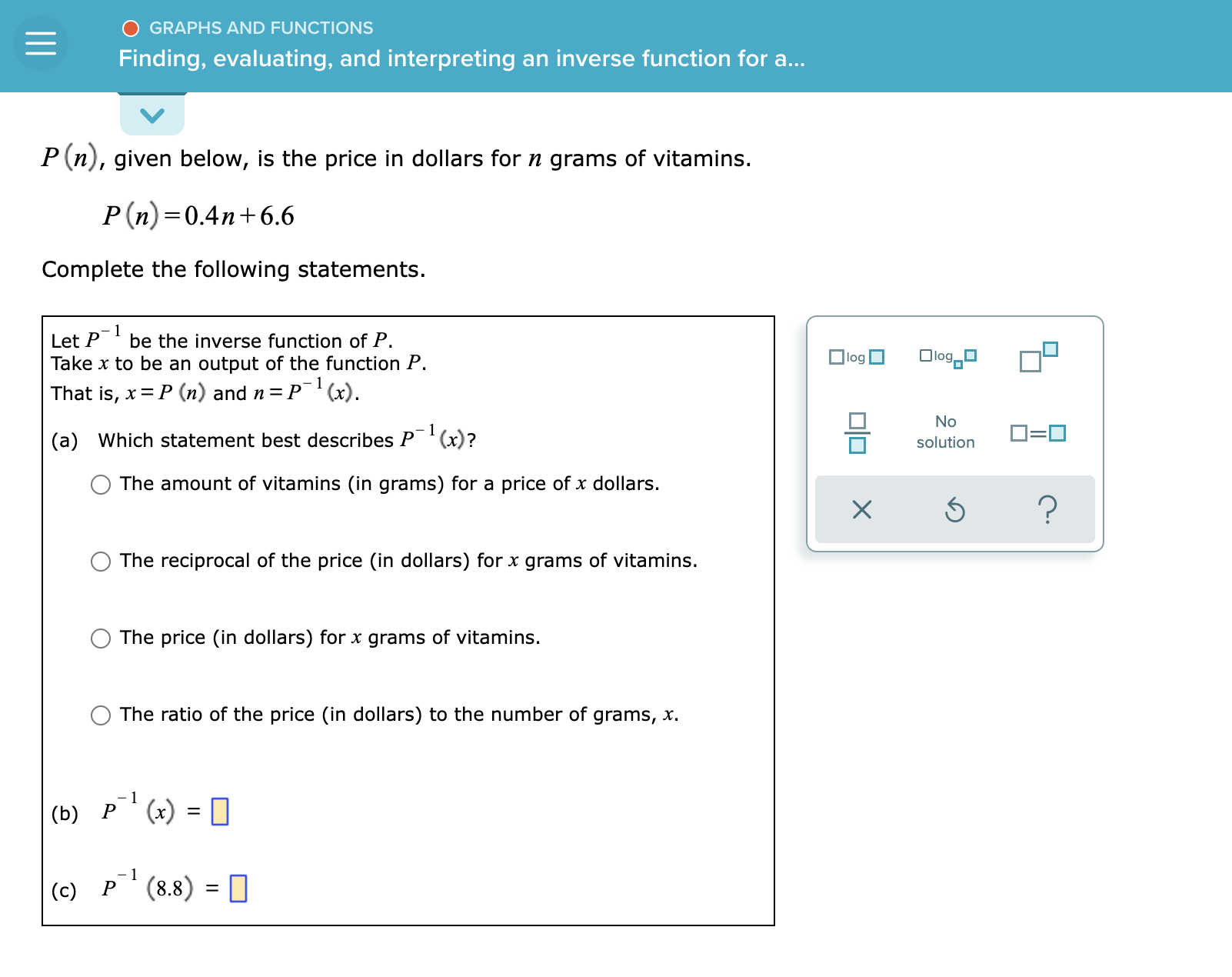 O GRAPHS AND FUNCTIONS Finding, evaluating, and