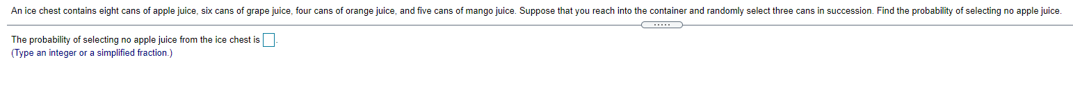 Probability question help please. An ice chest