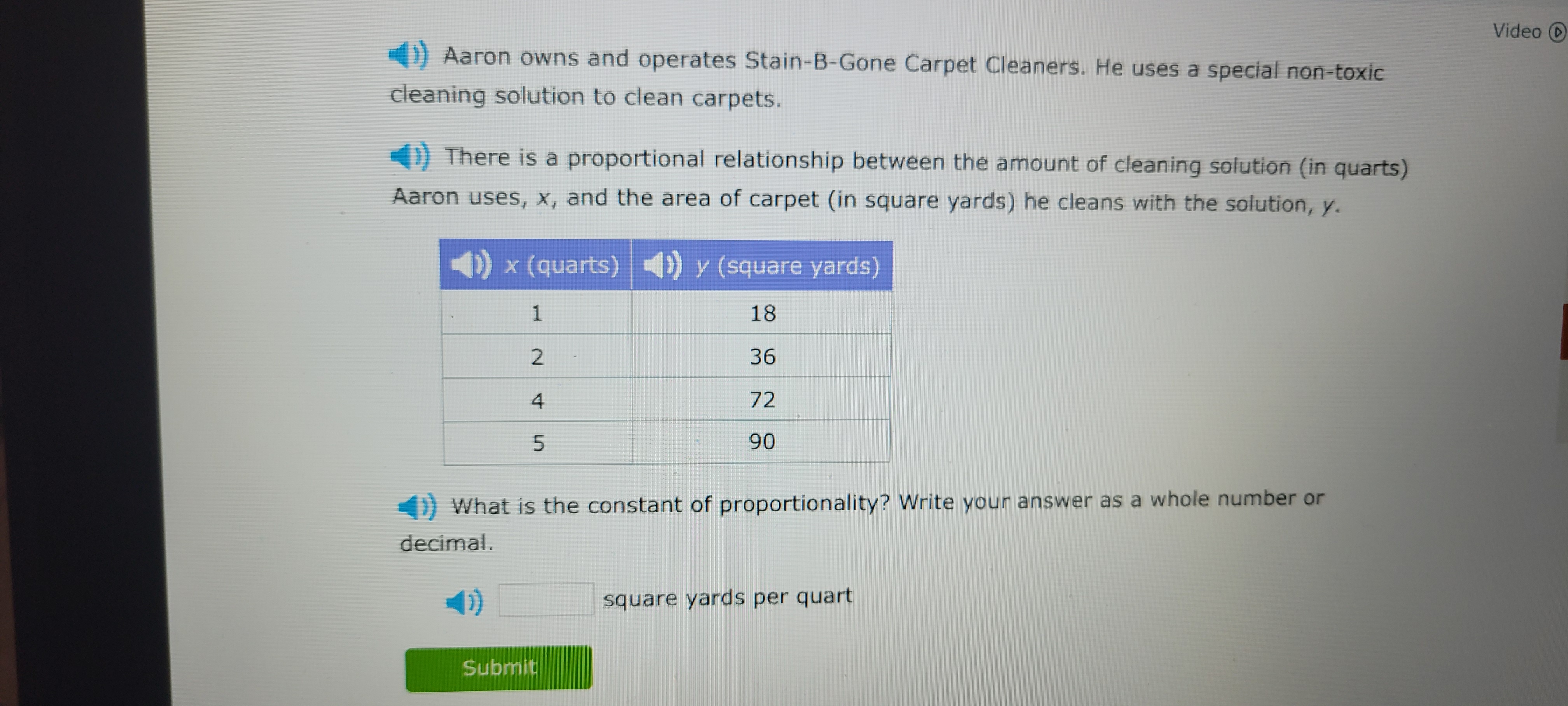 Video ()) Aaron owns and operates Stain-B-Gone