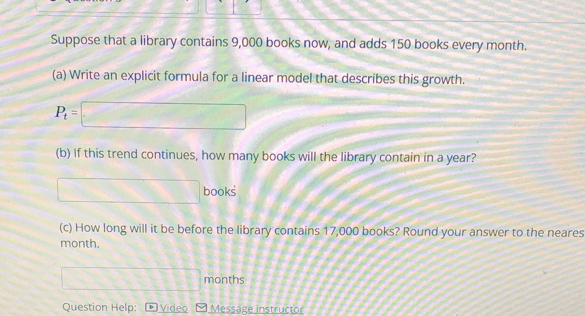 Suppose that a library contains 9,000 books now,