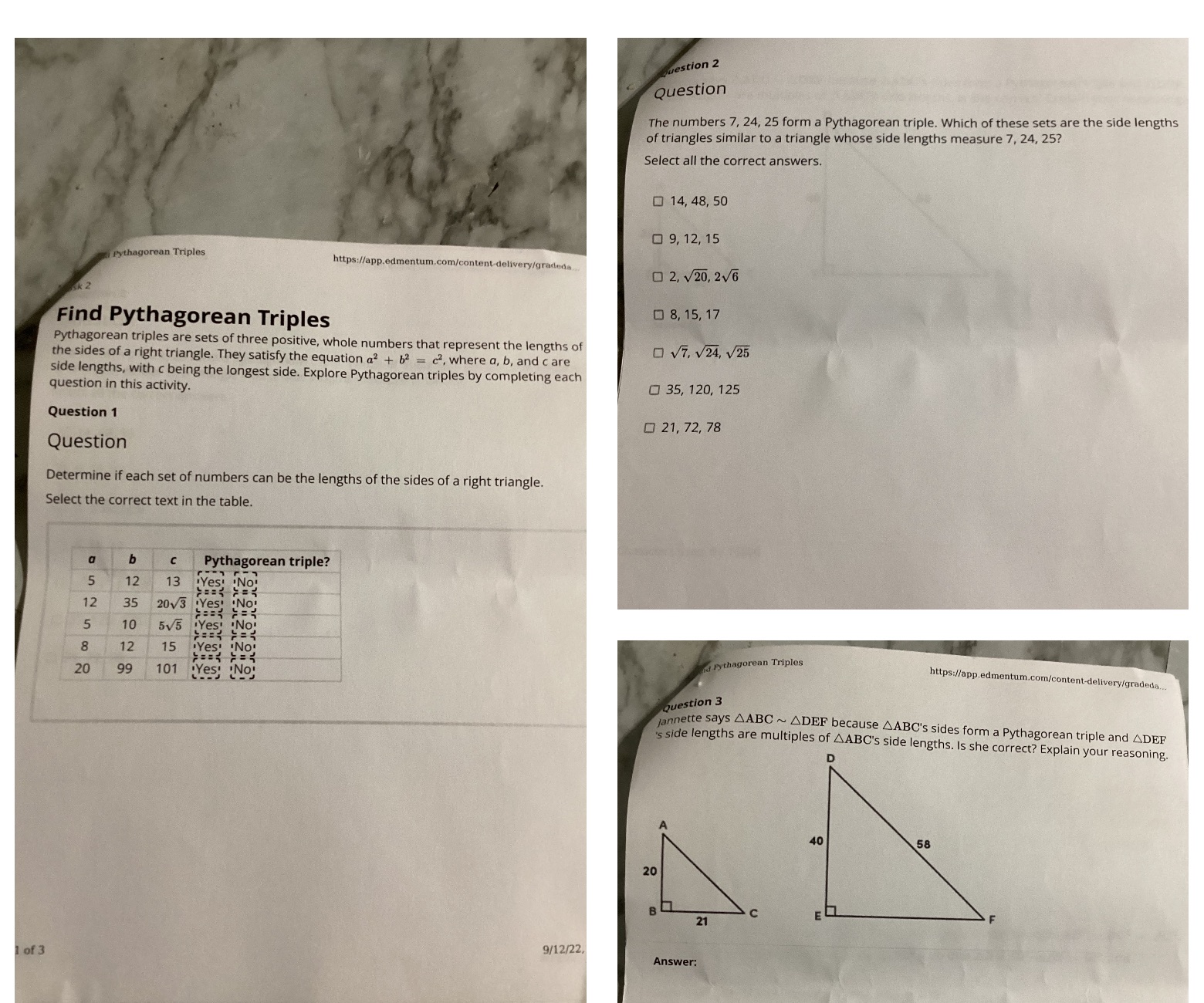 Help me please question 2 Question The numbers 7,