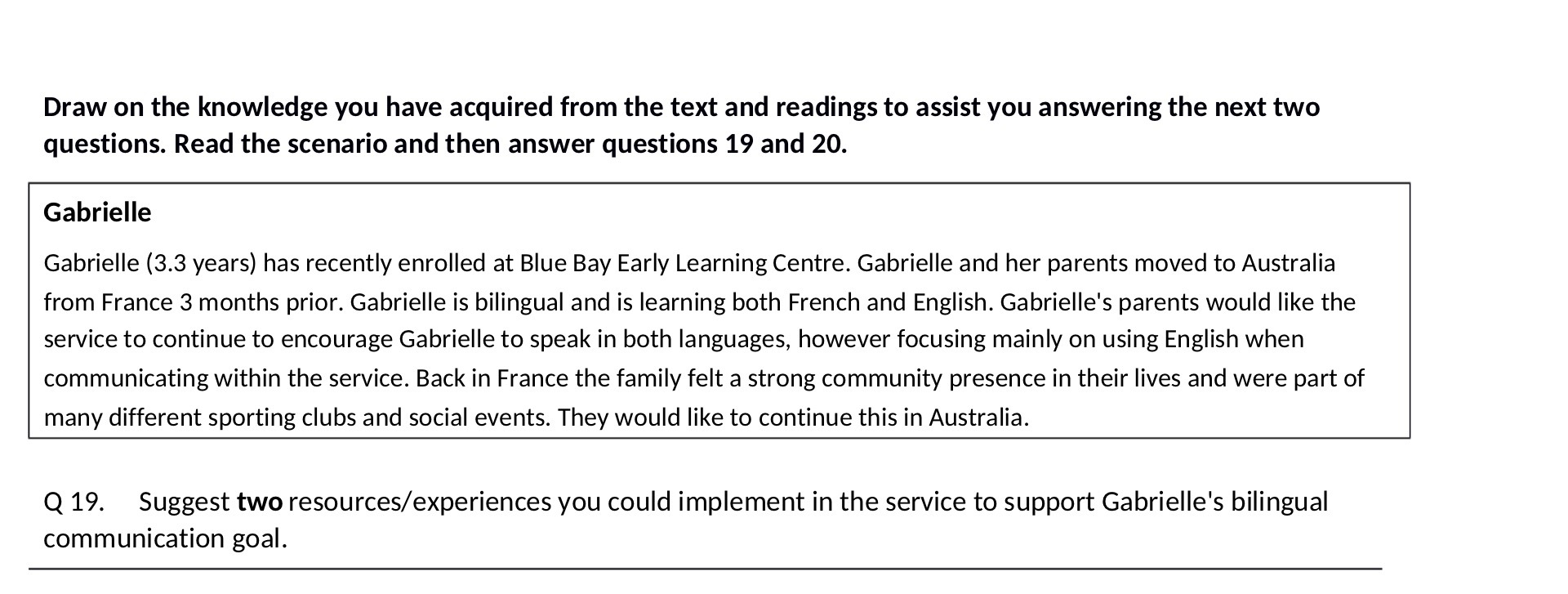 Draw on the knowledge you have acquired from the