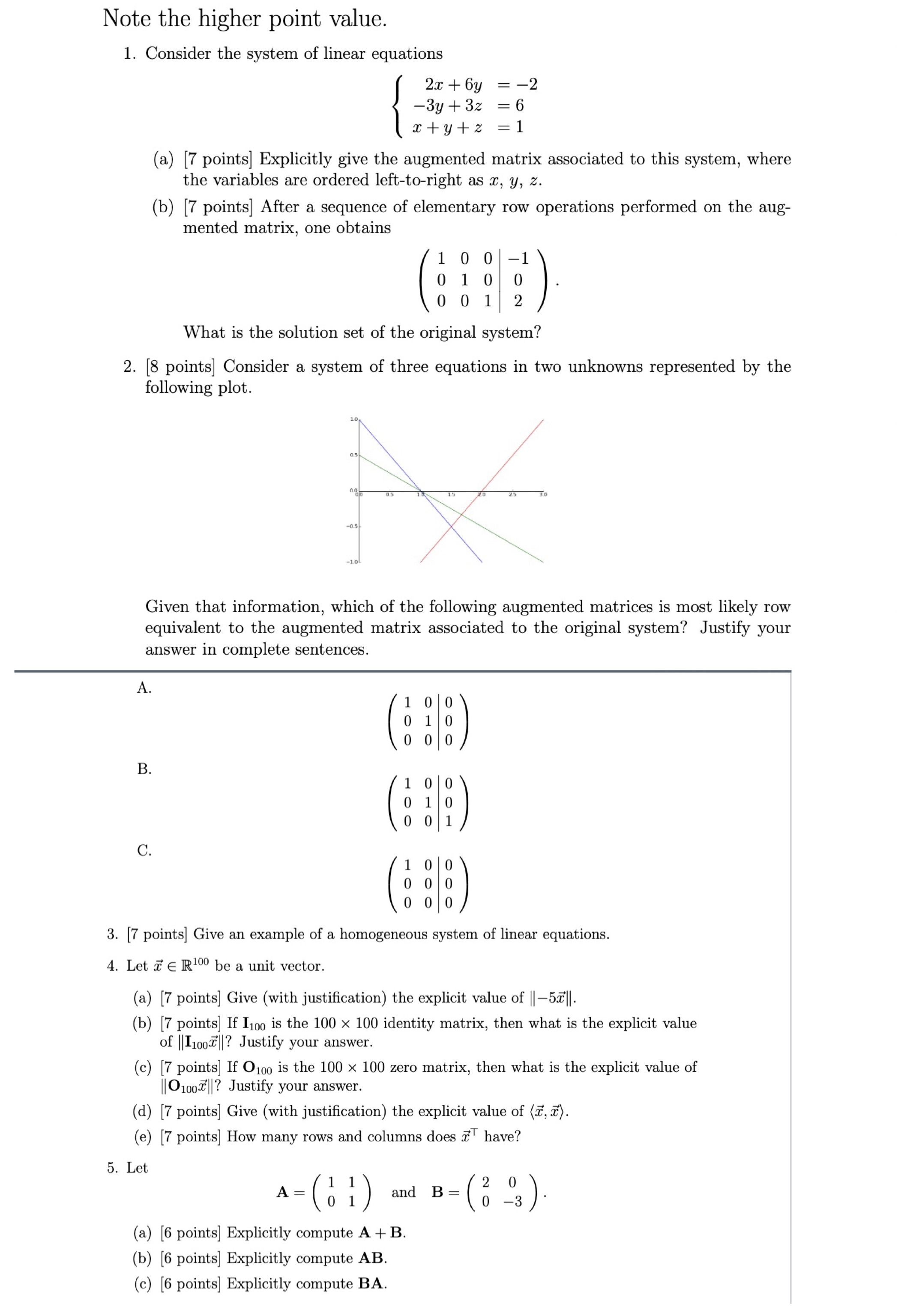 Note the higher point value. 1. Consider the