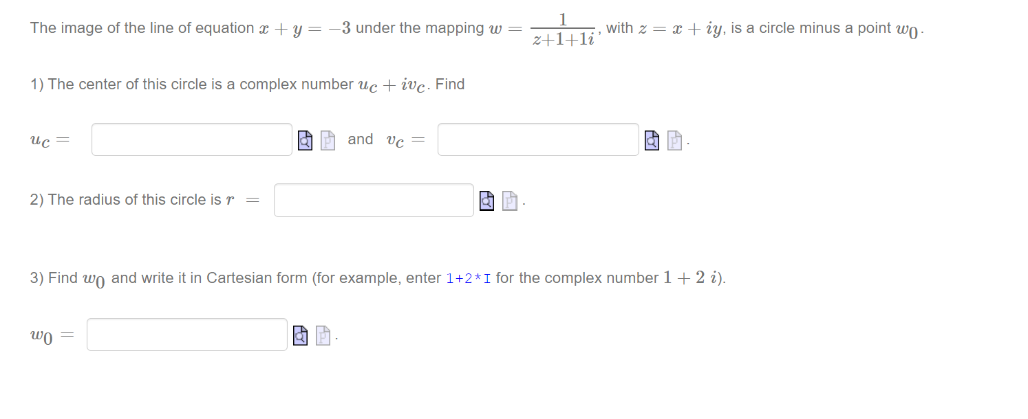 The image of the line of equation a + y = -3