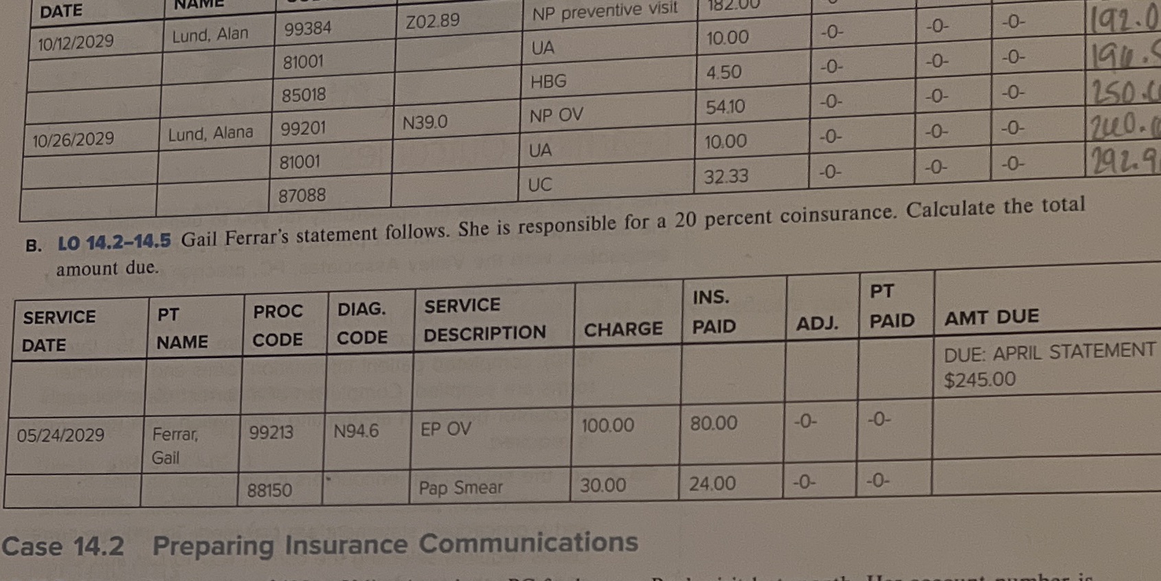 Medical insurance b. Medical Insurance question B