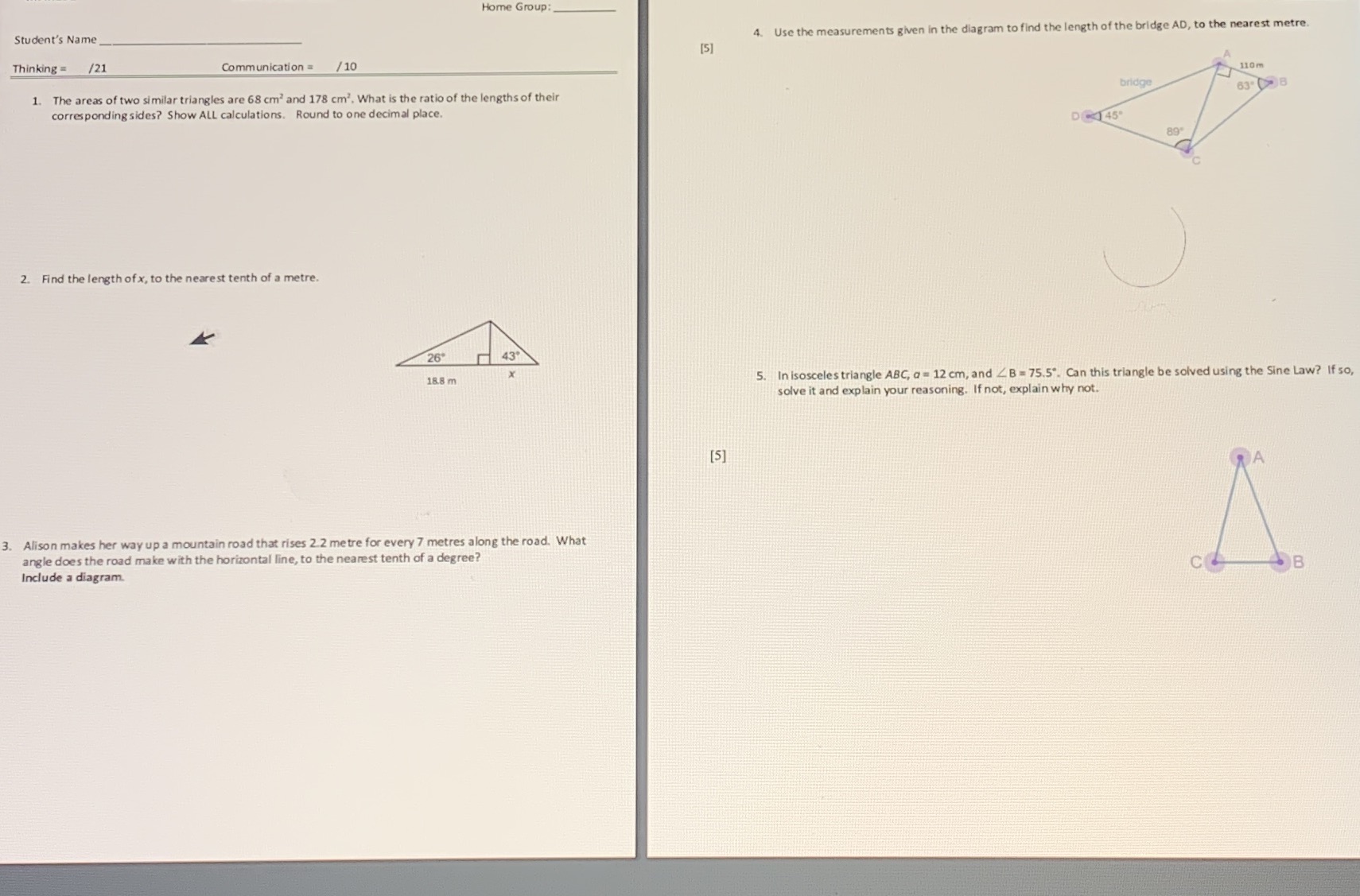 Home Group: Student's Name 4. Use the