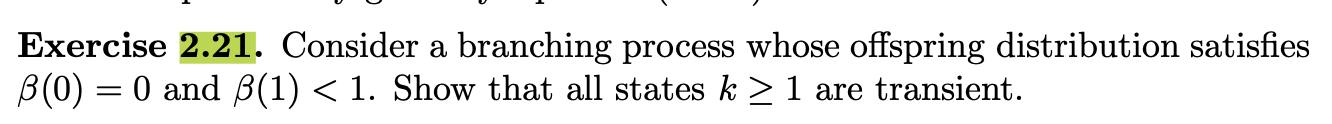 This is from a course about stochastic processes.