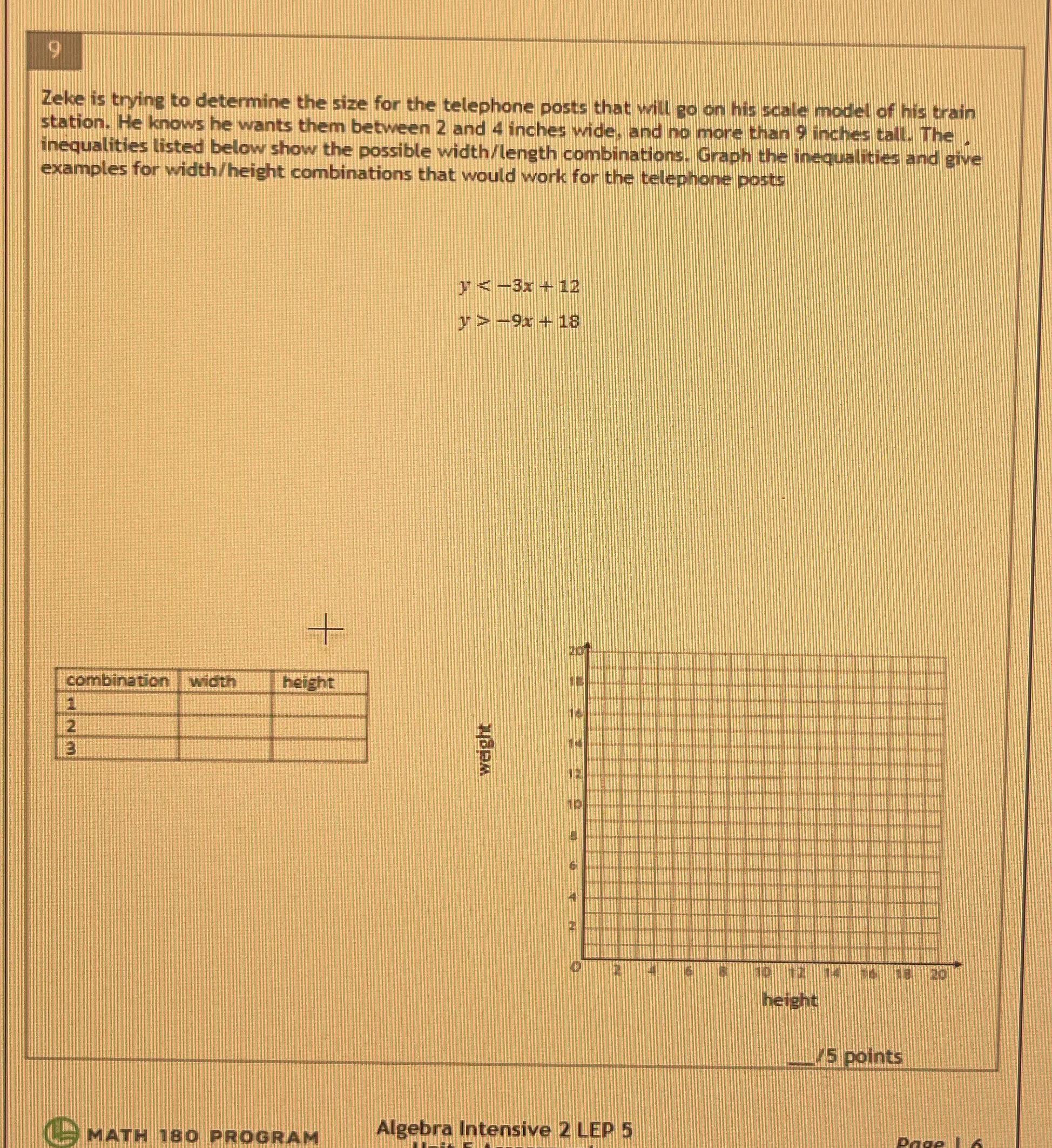 Solve please Zeke is trying to determine the size
