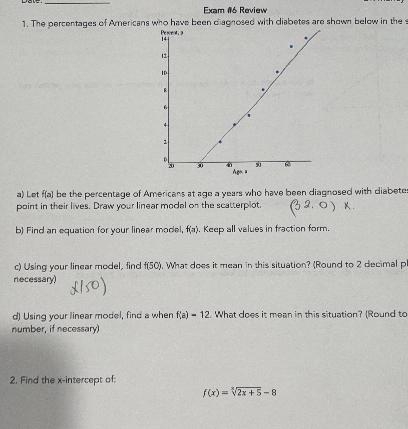 Exam #6 Review 1. The percentages of Americans
