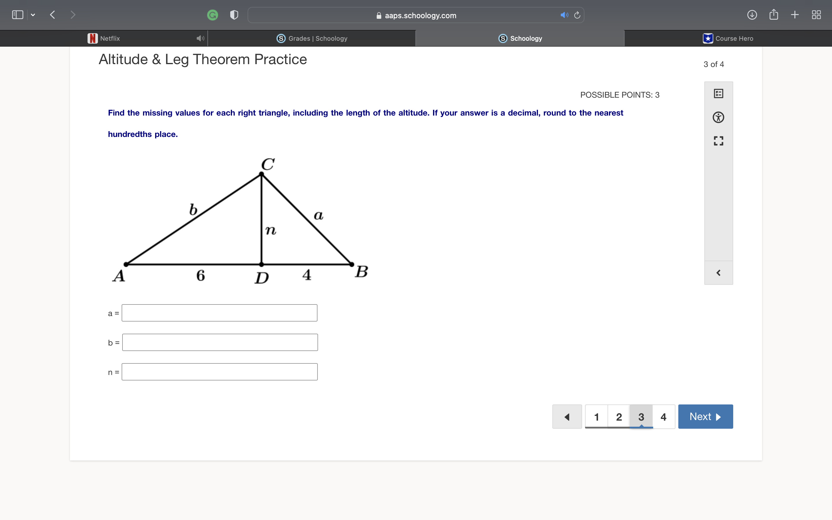v aaps.schoology.com + N Netflix & Grades |