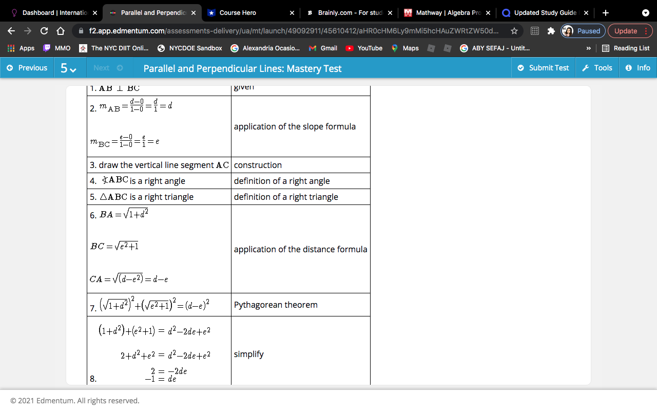 Dashboard | Internation x Parallel and Perpendic