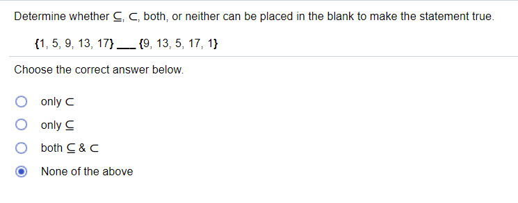 Determine whether C, C, both, or neither can be