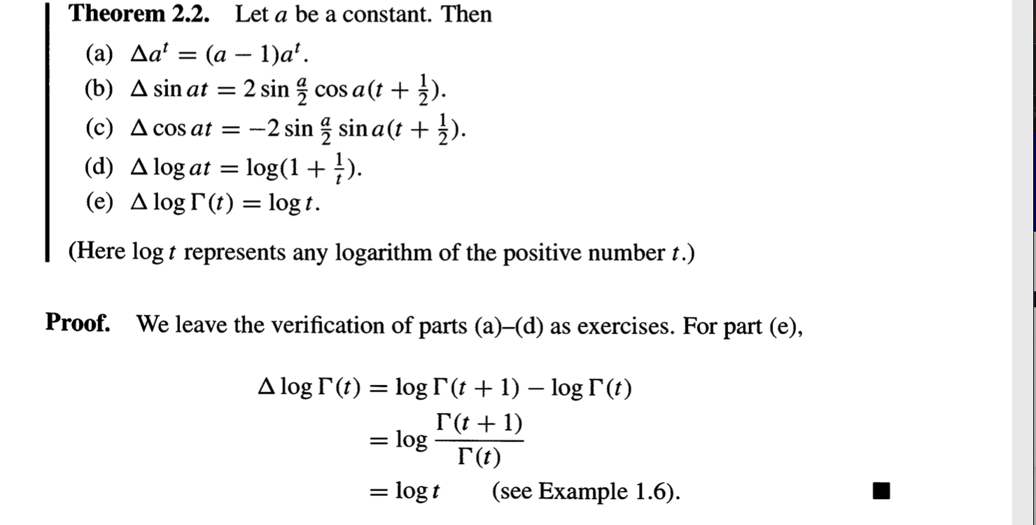 proof it all Theorem 2.2. Let a be a constant.
