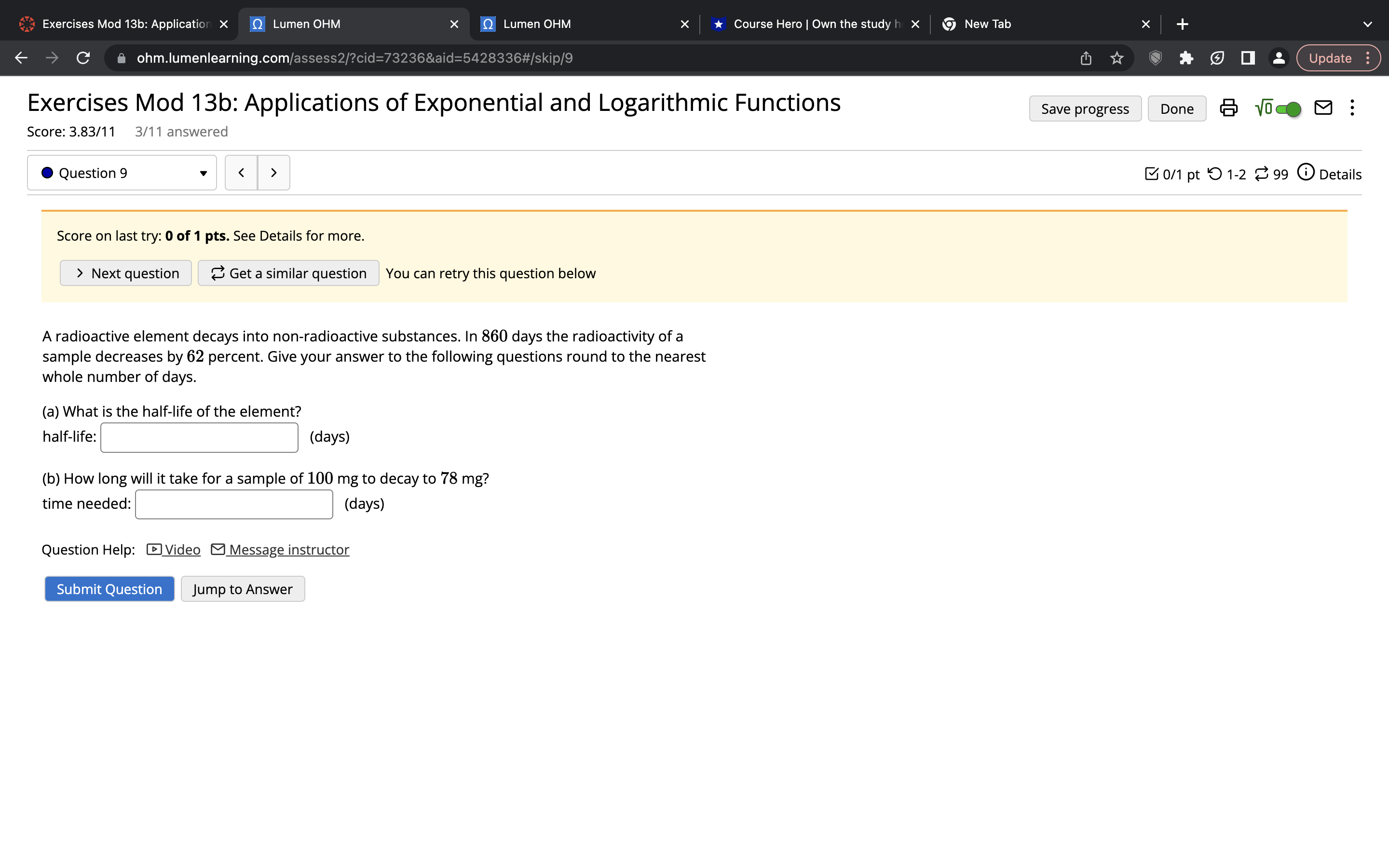 Exercises Mod 13b: Application X Q Lumen OHM X Q