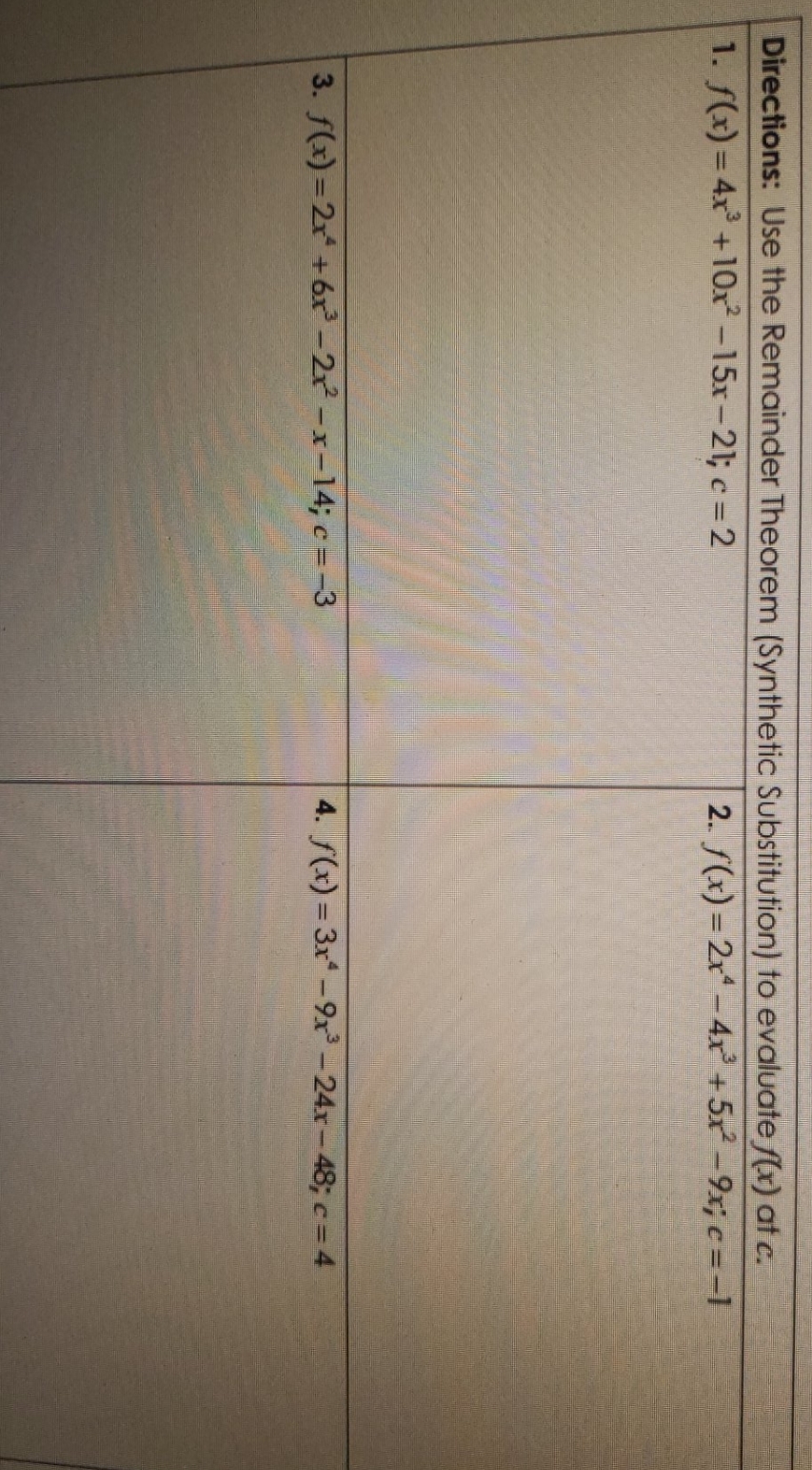 can you please solve all four questions