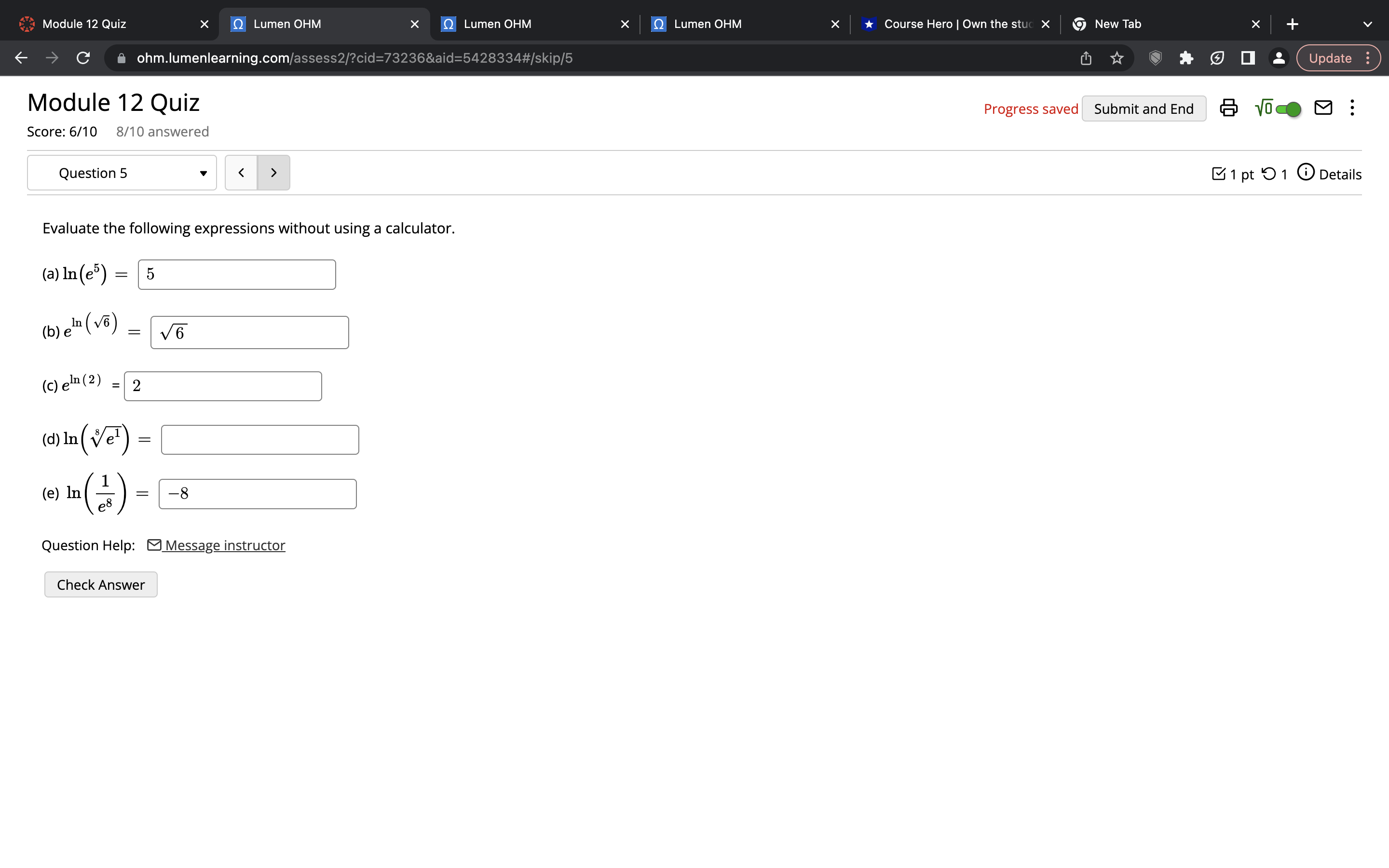 Exercises Mod 13b: Application X Q Lumen OHM X Q