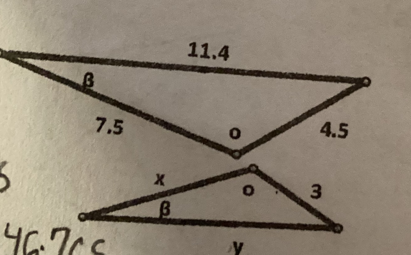 Solve for the missing information given that the
