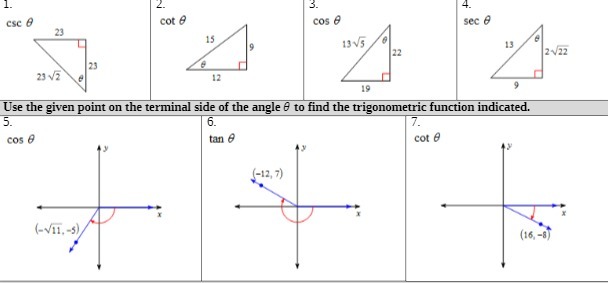 ese o cot 8 cos e sec 8 23 15 19 1315 13 22 2 V12