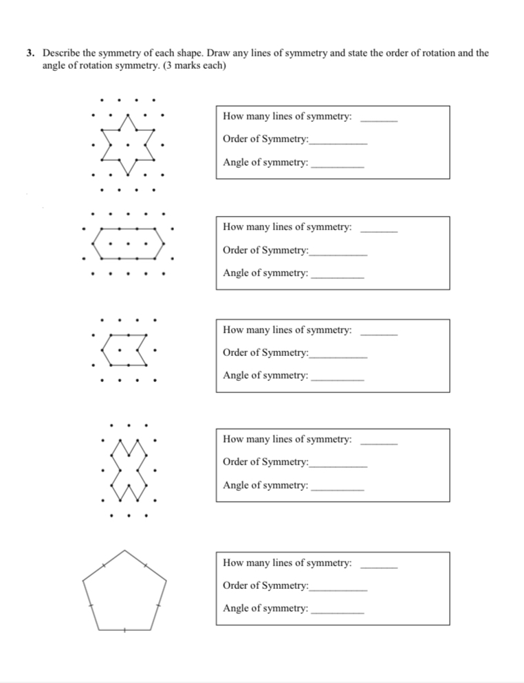Please help with the steps! 3. Describe the
