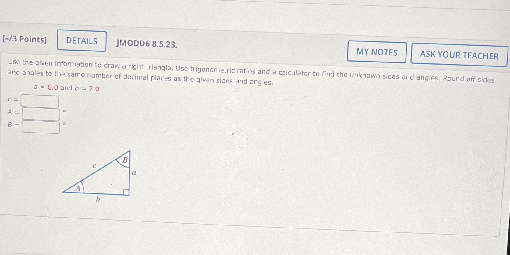 [-/3 Points] DETAILS JMODD6 8.5.23. MY NOTES ASK
