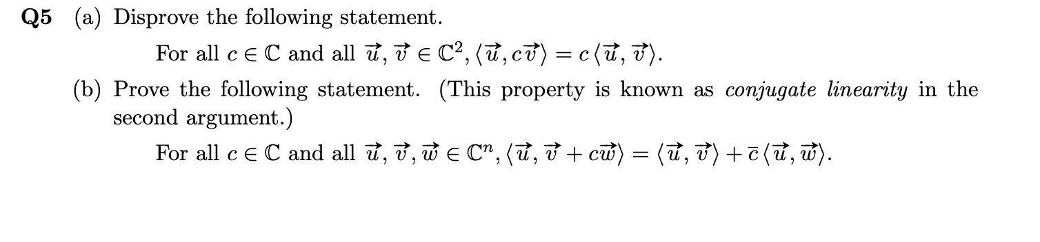 Q5 (a) Disprove the following statement. For all