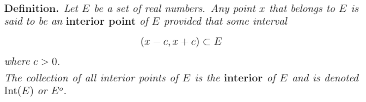 Suppose E? R is connected. a) Prove or disprove