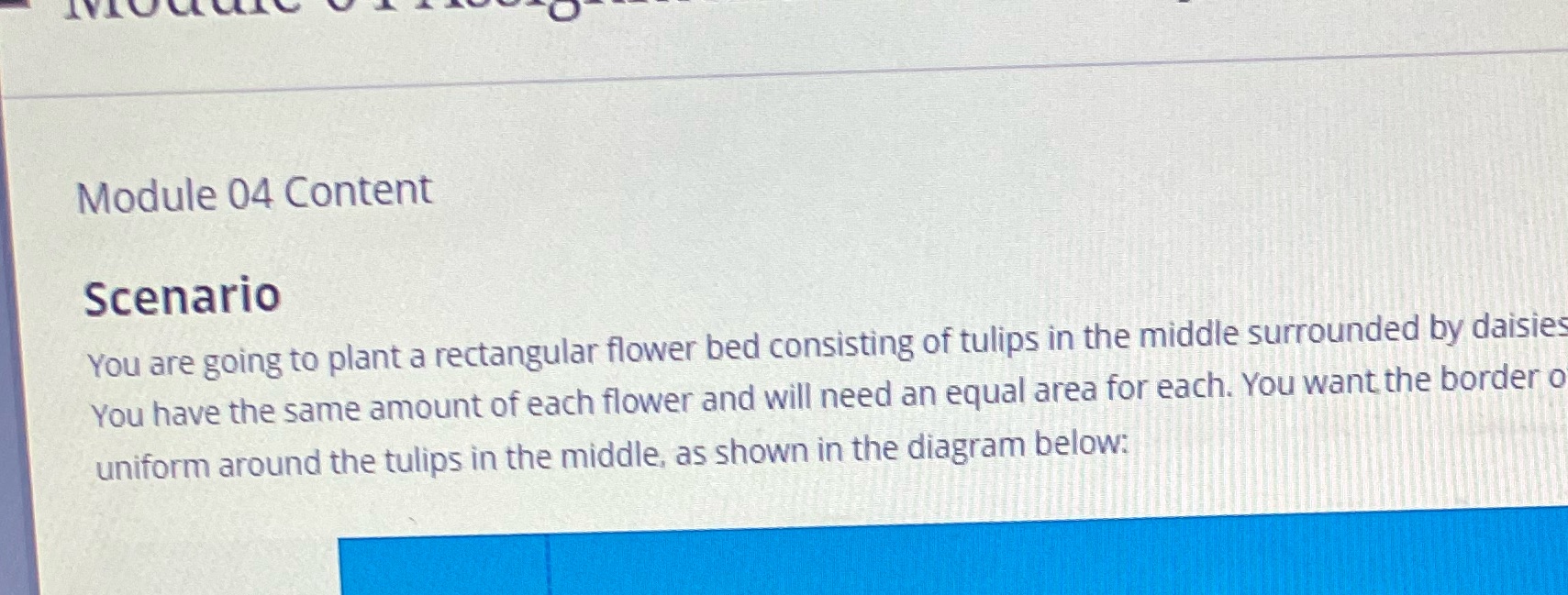 Module 04 Content Scenario You are going to plant