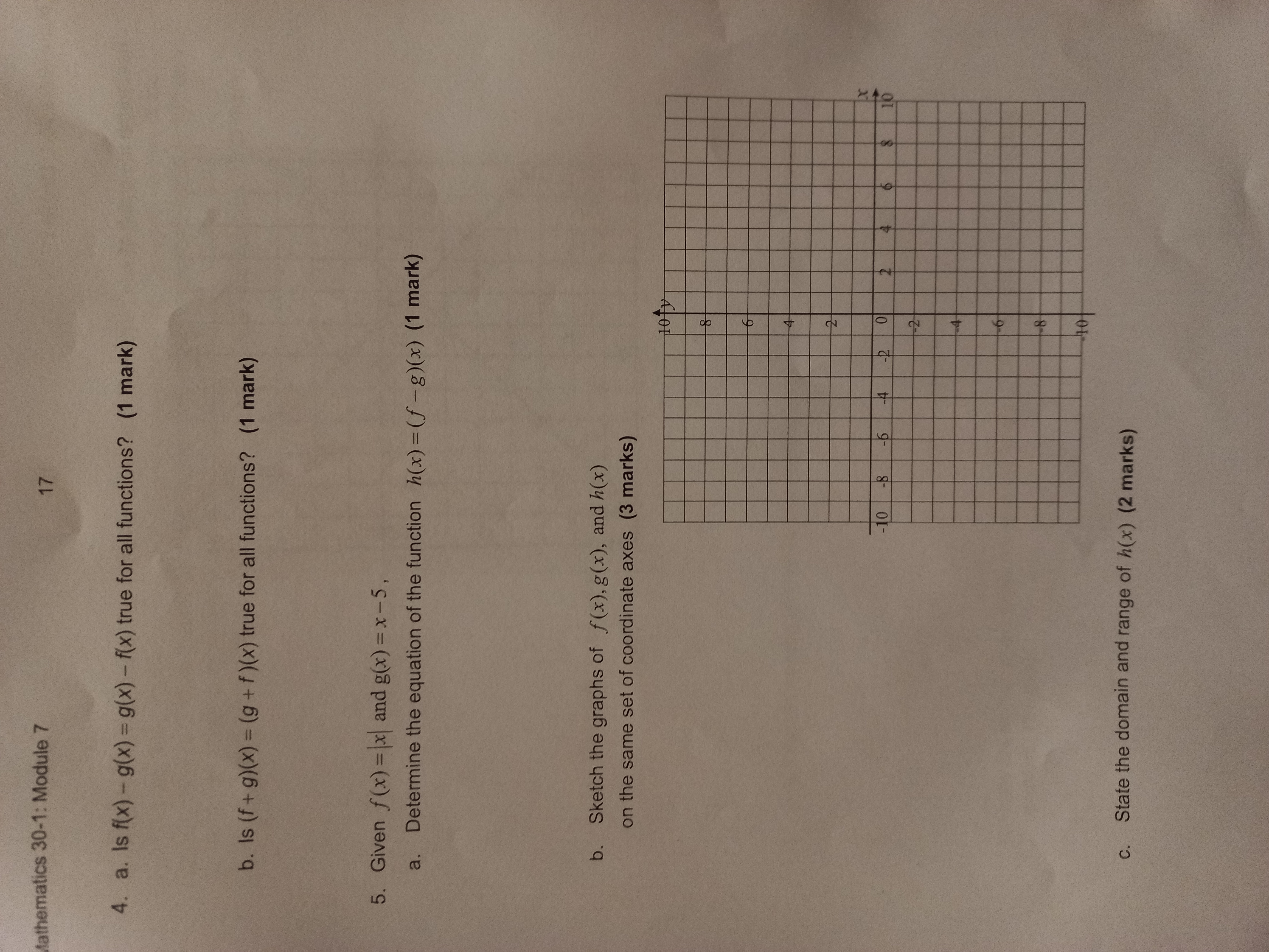 Mathematics 30-1: Module 7 13 4. Oxalic acid is