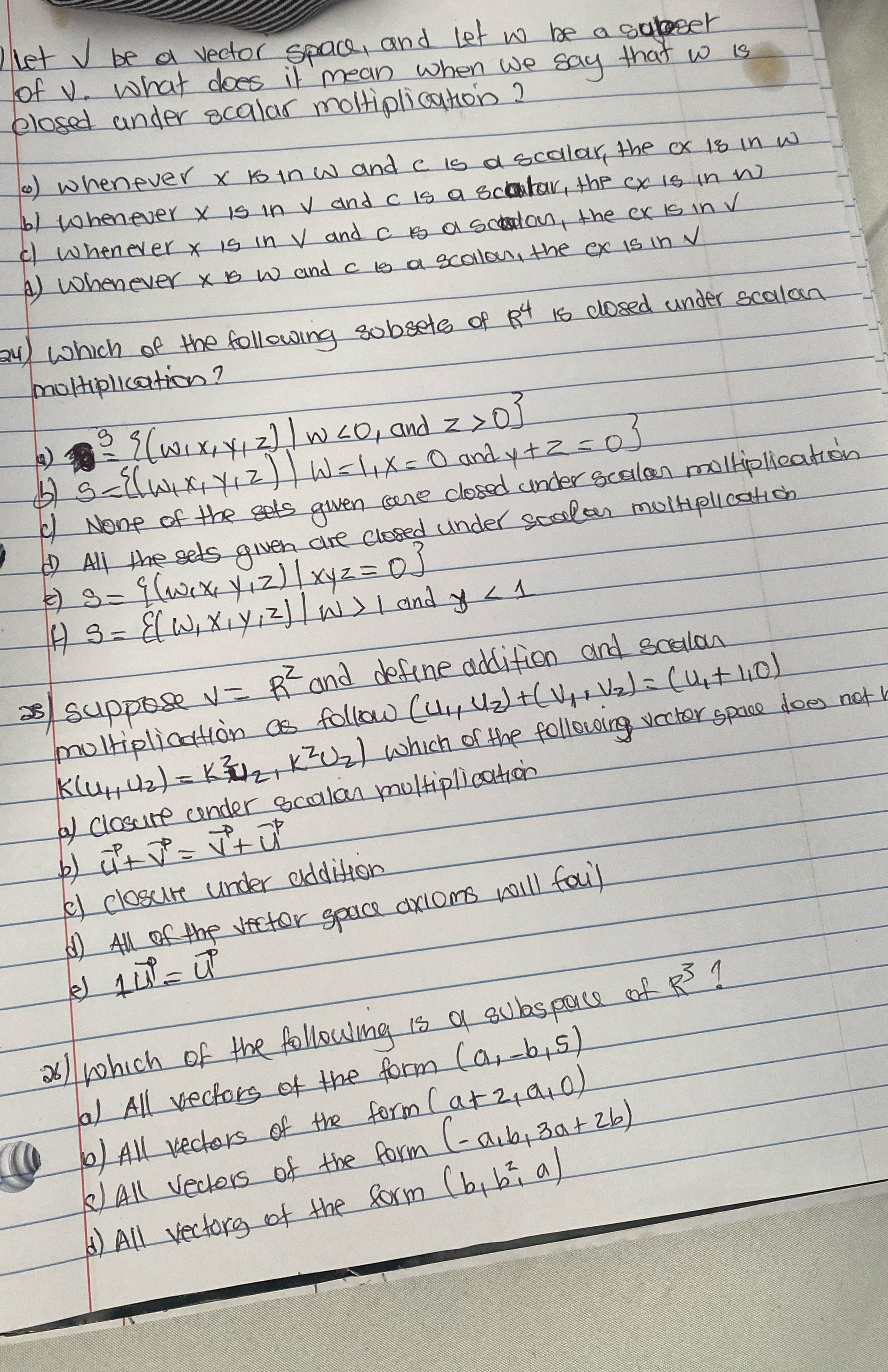 Let I be a vector space , and let i be a subset