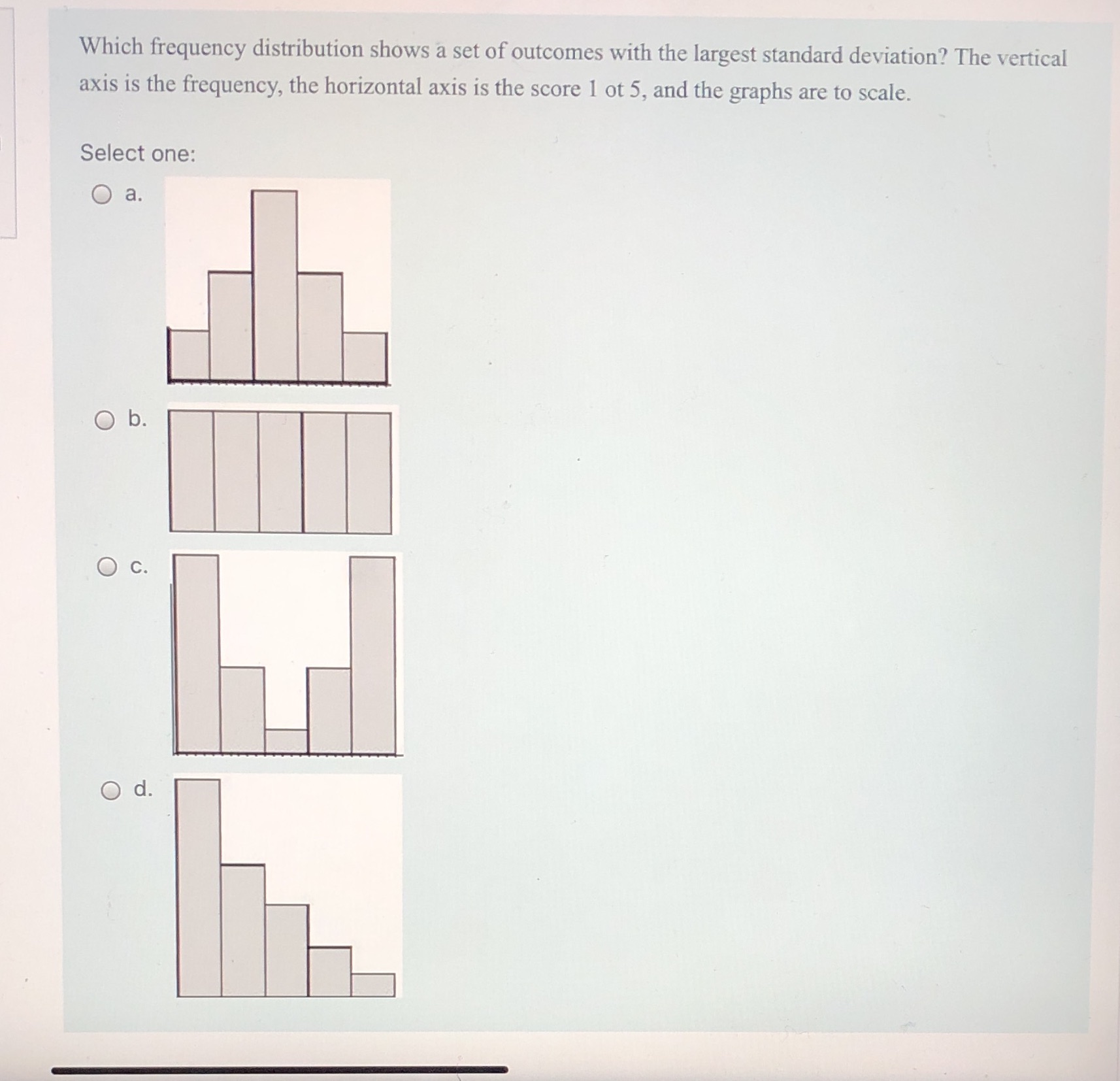 I need help with this question Which frequency