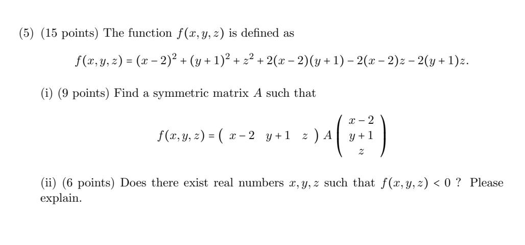 please help this linear algebra questions with