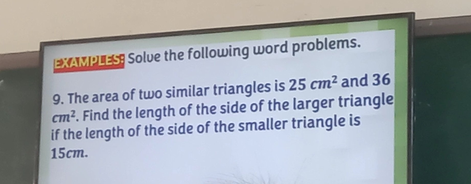with solution thanks EXAMPLES: Solve the