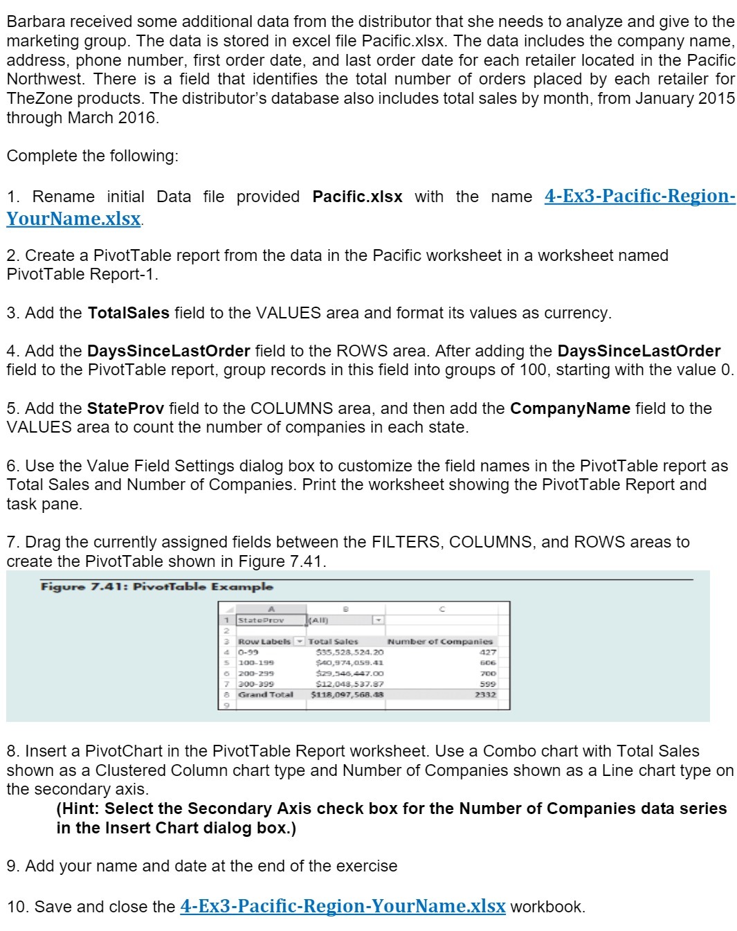 Barbara received some additional data from the