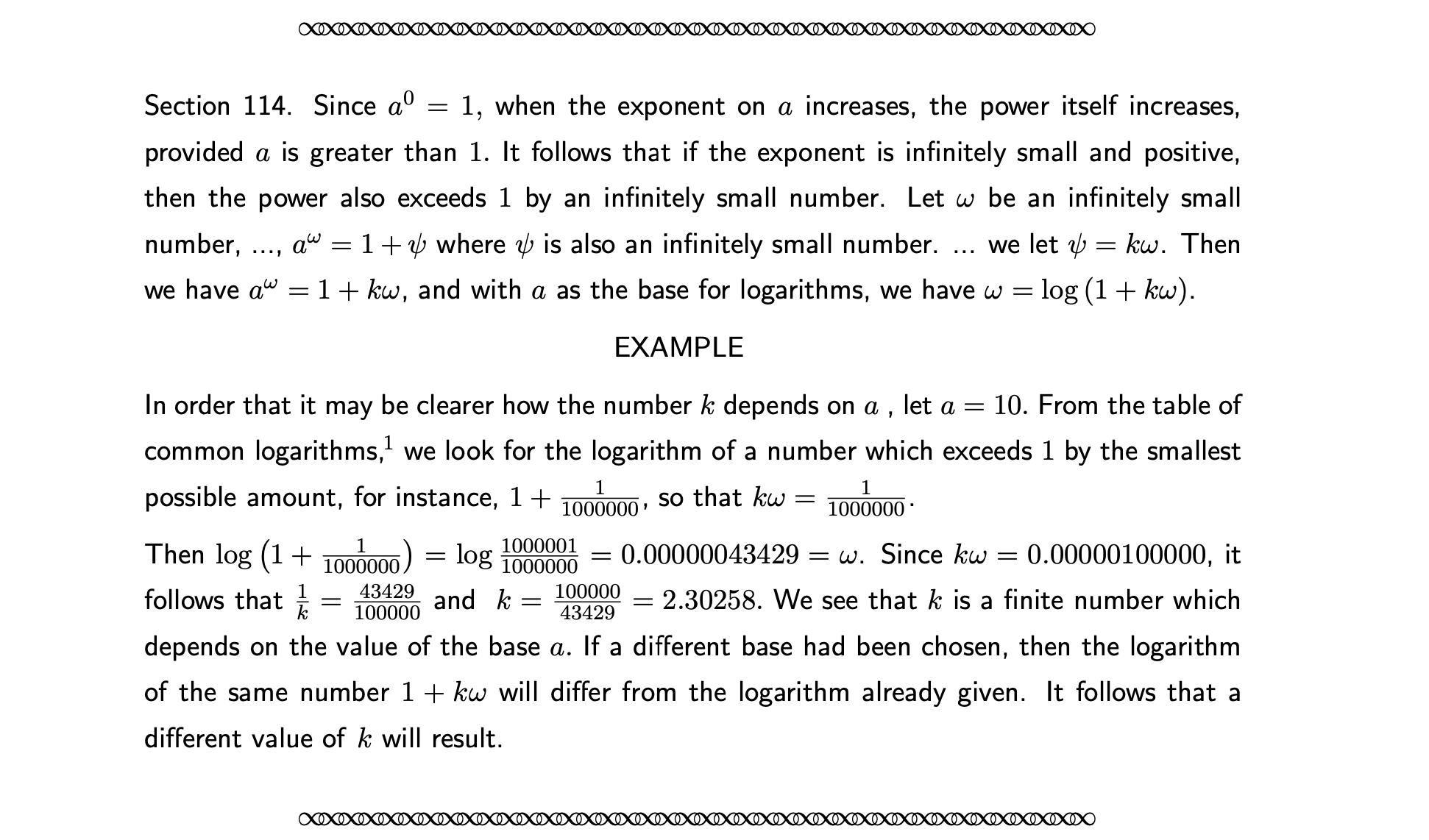 Use the limit to find the exact values of k when