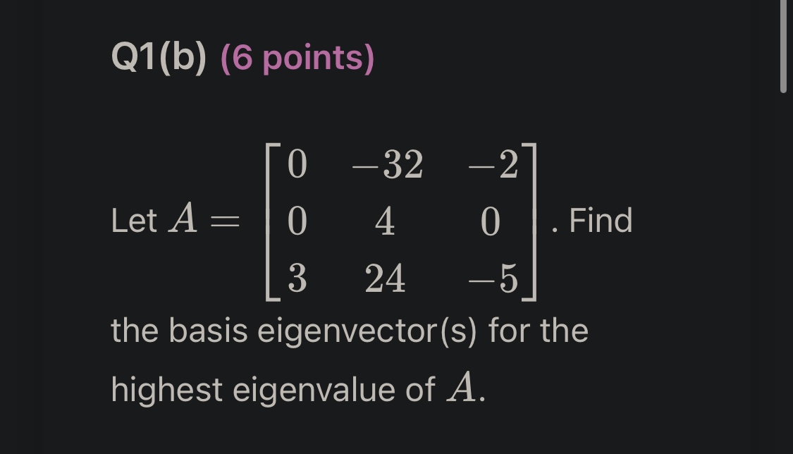 \f\fQ2(e) (2 points) Let B be a 3 x 3 matrix such
