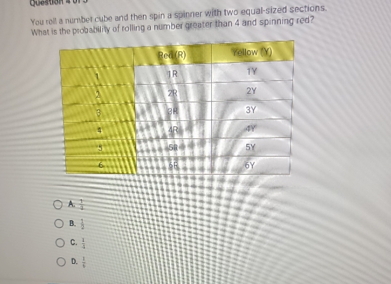 you roll a number cube and then spin a spinner