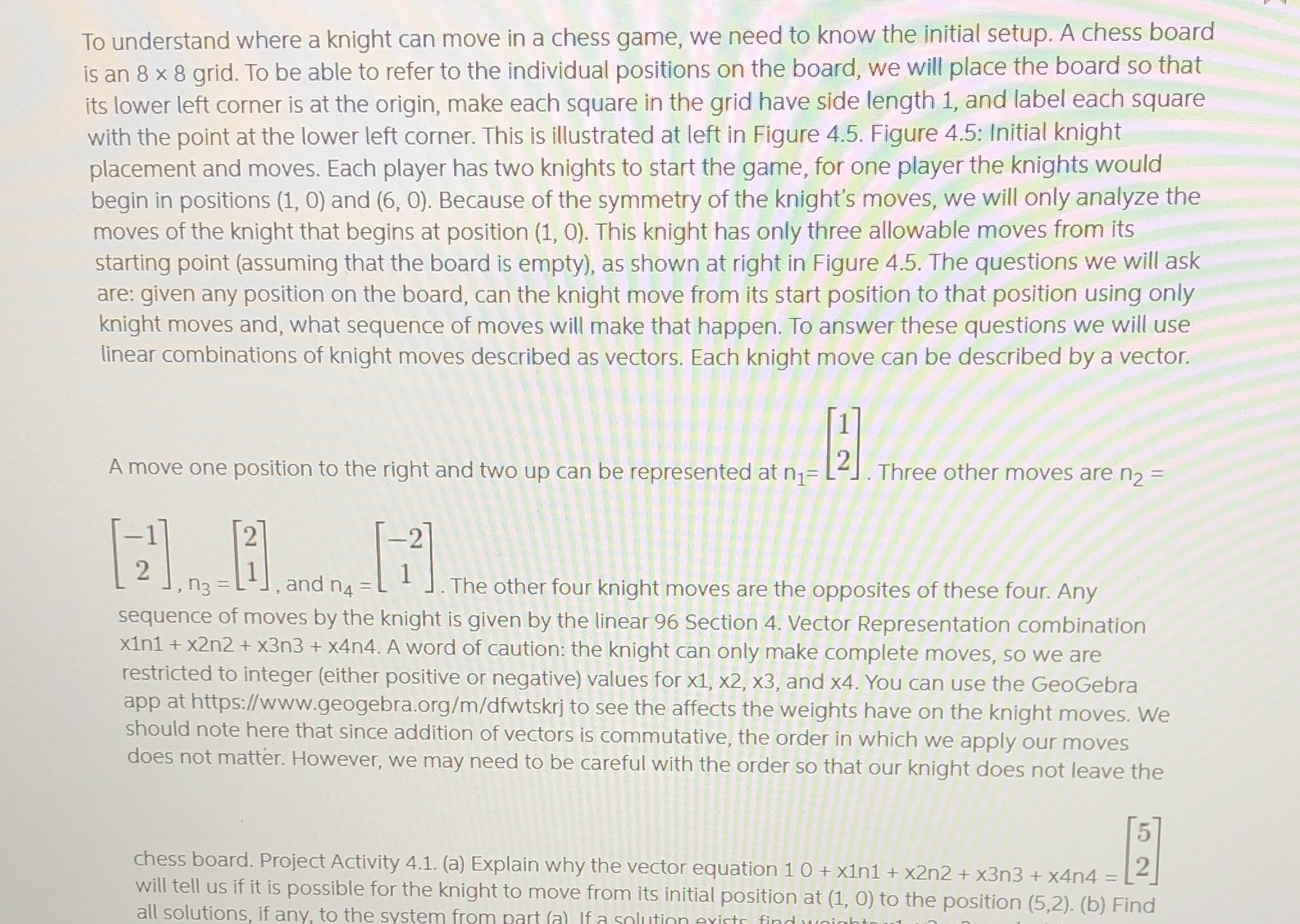 To understand where a knight can move in a chess