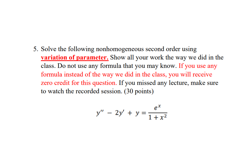 Please someone help me to solve this question 5.
